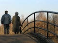 Retirees on bridge