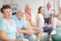 Retirees spending time together Royalty Free Stock Photo