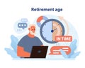 Retirement age concept.