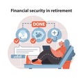 Retirement Calculator concept. Royalty Free Stock Photo