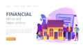Retirement estate planning concept landing page.