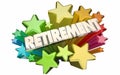 Retirement Farewell Going Away Employment Ending Star