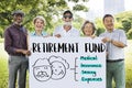 Retirement Financial Plan Risk Assessment Senior Concept