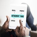 Retirement Fund Investment Diagram Concept Royalty Free Stock Photo