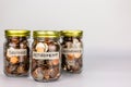 Retirement Money Glass Jar Concept Royalty Free Stock Photo