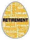 Retirement - Nest Egg Design Royalty Free Stock Photo