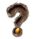 Retirement Nest Egg Questions Royalty Free Stock Photo