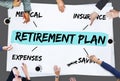 Retirement Plan Diagram Graphic Concept Royalty Free Stock Photo