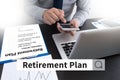 Retirement Plan Loan Liability Tax Form to Retirement Plan Royalty Free Stock Photo
