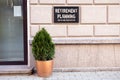 RETIREMENT PLANNING. ADVICE AND CONSULTATION. Advertising and information signboard Royalty Free Stock Photo