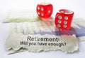 Retirement savings Royalty Free Stock Photo