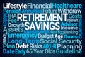 Retirement Savings Word Cloud