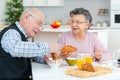 Retirement senior couple lifestyle living concept Royalty Free Stock Photo