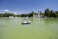 Retiro Park Lake, Madrid Royalty Free Stock Photo