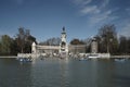 Retiro Park monument Alfonso XII Royalty Free Stock Photo