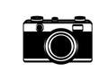 Reto camera icon on white background Royalty Free Stock Photo