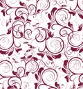 Reto seamless flower pattern Royalty Free Stock Photo