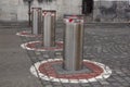 Retractable Electric Bollard Metallic, and hydraulic for the control of road traffic locked up underground