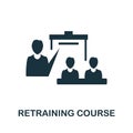 Retraining Course icon. Simple element from business management collection. Creative Retraining Course icon for web