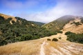 Retreating fog on the trails of Toro Park, Salinas, California