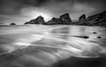 Retreatng Tide, Bedruthan Steps, Cornwall