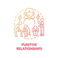 Retributive partner concept icon