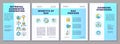 Retrieval augmented generation blue brochure template