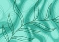 Green leaf art plant graphic presentation background