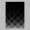 Retro abstract halftone ellipse pattern page template - vector flyer background Royalty Free Stock Photo