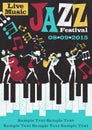 Retro Abstract Jazz Festival Poster Royalty Free Stock Photo