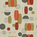 Retro Abstract Textile Background with grunge overlay