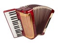 Retro accordion isolated