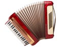 Retro accordion isolated