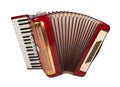 Retro accordion isolated