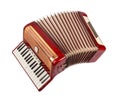 Retro accordion isolated Royalty Free Stock Photo