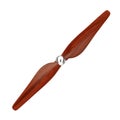 Retro Airplane Wooden Propeller. 3d Rendering