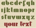 Retro alphabet