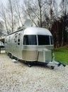 Retro American camping trailer Royalty Free Stock Photo