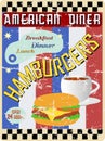 Retro american diner sign