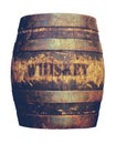 Retro American Whiskey Barrel Royalty Free Stock Photo
