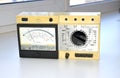 Retro analog multimeter. Produced in the Soviet Union Royalty Free Stock Photo