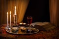 Communion still life. Bread and Wine