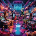 Retro Arcade: A vibrant collision of pixelated nostalgia in puzzle form