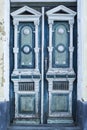 Retro architexture element old aged weathered door