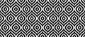 Retro art deco black and white seamless pattern. Repeated leaves, feather or floral motif. Vintage decorative texture Royalty Free Stock Photo