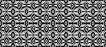 Retro art deco seamless pattern. Repeated black and white geometric motif. Vintage decorative texture for wallpaper Royalty Free Stock Photo