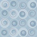 Retro Atomic 1950s Mid Century Vintage Seamless Background Blue Circles