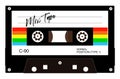 Retro audio cassette Mix Tape vector Royalty Free Stock Photo