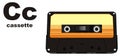 Cassette and abc Royalty Free Stock Photo