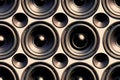 Retro audio speakers background Royalty Free Stock Photo